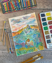 Load image into Gallery viewer, Corfe Castle Original Painting