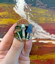 Load image into Gallery viewer, Mushroom Enamel Pin Badge