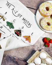 Load image into Gallery viewer, A-Z of Moths Tea Towel
