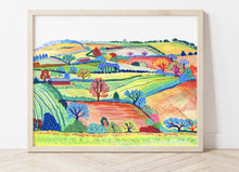 Load image into Gallery viewer, View from Blagdon Hill Print