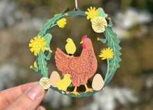 Load image into Gallery viewer, Easter Chickens & Chicks Decoration