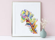 Load image into Gallery viewer, The most colourful dandelion print