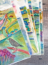 Load image into Gallery viewer, Sea Thrift at Eype Beach Original Painting