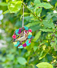 Load image into Gallery viewer, Pack of 4 Bird Christmas Decorations