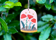 Load image into Gallery viewer, Mushroom Bell Jar Christmas Decoration