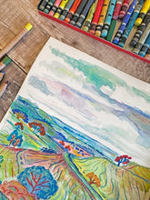 Load image into Gallery viewer, The Pigeon at Hambledon Hill Original Painting