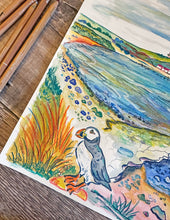 Load image into Gallery viewer, Kimmeridge Bay & Clavell Tower Original Painting