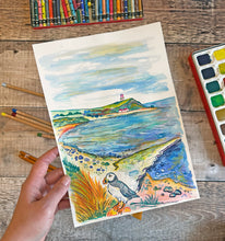 Load image into Gallery viewer, Kimmeridge Bay & Clavell Tower Original Painting