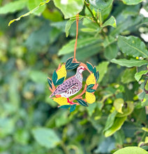 Load image into Gallery viewer, Pack of 4 Bird Christmas Decorations