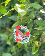 Load image into Gallery viewer, Pack of 4 Bird Christmas Decorations