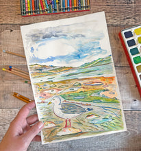 Load image into Gallery viewer, Fossil Bay at Lyme Regis Original Painting