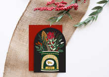 Load image into Gallery viewer, Christmas Posies in Vintage Tins Card Pack