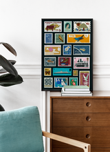 Load image into Gallery viewer, Travel Stamps Print