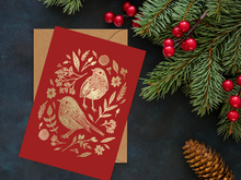 Load image into Gallery viewer, Pack of 4 Foiled Christmas Cards