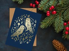 Load image into Gallery viewer, Pack of 4 Foiled Christmas Cards