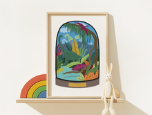 Load image into Gallery viewer, The Age of the Dinosaurs Bell Jar Print