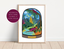 Load image into Gallery viewer, The Age of the Dinosaurs Bell Jar Print