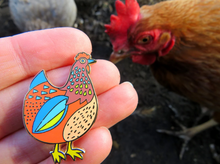 Load image into Gallery viewer, Chicken Enamel Pin