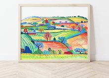 Load image into Gallery viewer, View from Blagdon Hill Print