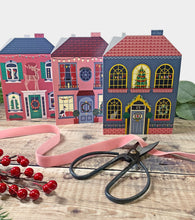 Load image into Gallery viewer, Set of 3 Christmas Houses Cards