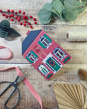 Load image into Gallery viewer, Set of 3 Christmas Houses Cards