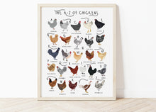 Load image into Gallery viewer, A-Z of Chickens Poster