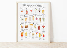 Load image into Gallery viewer, A-Z of Cocktails Poster
