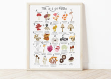 Load image into Gallery viewer, A-Z of Fungi Poster
