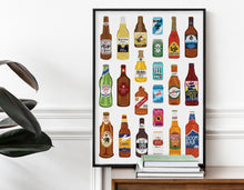 Load image into Gallery viewer, Beer Bottles Print