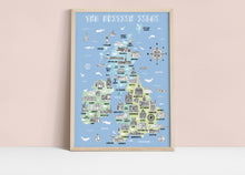 Load image into Gallery viewer, British Isles Illustrated Map

