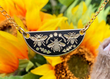 Load image into Gallery viewer, Bumble Bee Enamel Necklace
