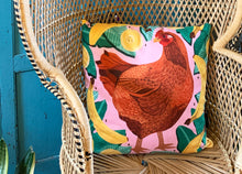 Load image into Gallery viewer, Chicken and Bananas Cushion
