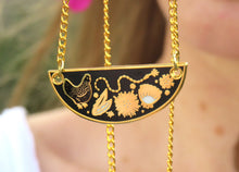 Load image into Gallery viewer, Chicken Enamel Necklace
