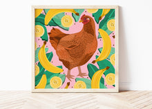 Load image into Gallery viewer, Chicken and Bananas Print