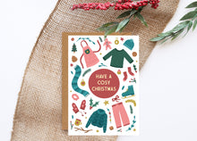 Load image into Gallery viewer, Cosy Foiled Christmas Card