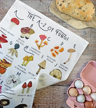 Load image into Gallery viewer, A-Z of Fungi Tea Towel