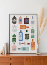 Load image into Gallery viewer, Gin Bottles Print