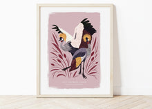 Load image into Gallery viewer, Grey Crowned Crane Print