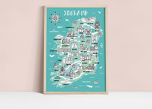 Load image into Gallery viewer, Ireland Illustrated Map
