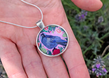 Load image into Gallery viewer, Jackdaw and Guavas Pendant Necklace
