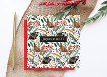 Load image into Gallery viewer, Pheasant and Badger Christmas Card