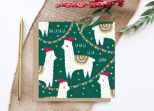 Load image into Gallery viewer, Llama Christmas Card