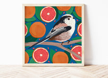 Load image into Gallery viewer, Long-tailed Tit and Grapefruit Print