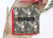 Load image into Gallery viewer, Owls Christmas Card