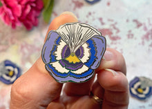 Load image into Gallery viewer, Pansy Enamel Pin

