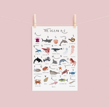 Load image into Gallery viewer, A-Z Ocean Poster