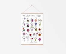 Load image into Gallery viewer, A-Z of Garden Flowers Poster