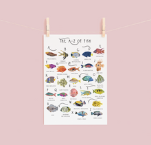 Load image into Gallery viewer, A-Z of Fish Poster