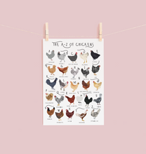 Load image into Gallery viewer, A-Z of Chickens Poster