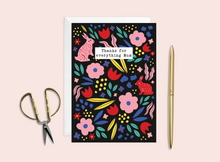 Load image into Gallery viewer, Thanks for Everything Mother's Day Card